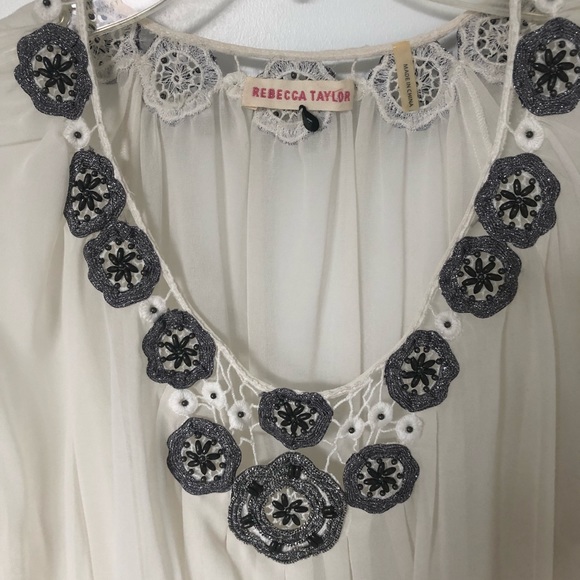 Rebecca Taylor Sheer Flouncy Tunic seen on Taylor Swift at 2010 Grammys - Picture 4 of 7